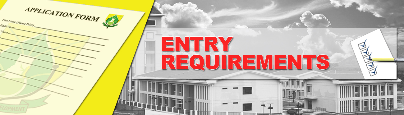 ENTRY REQUIREMENTS